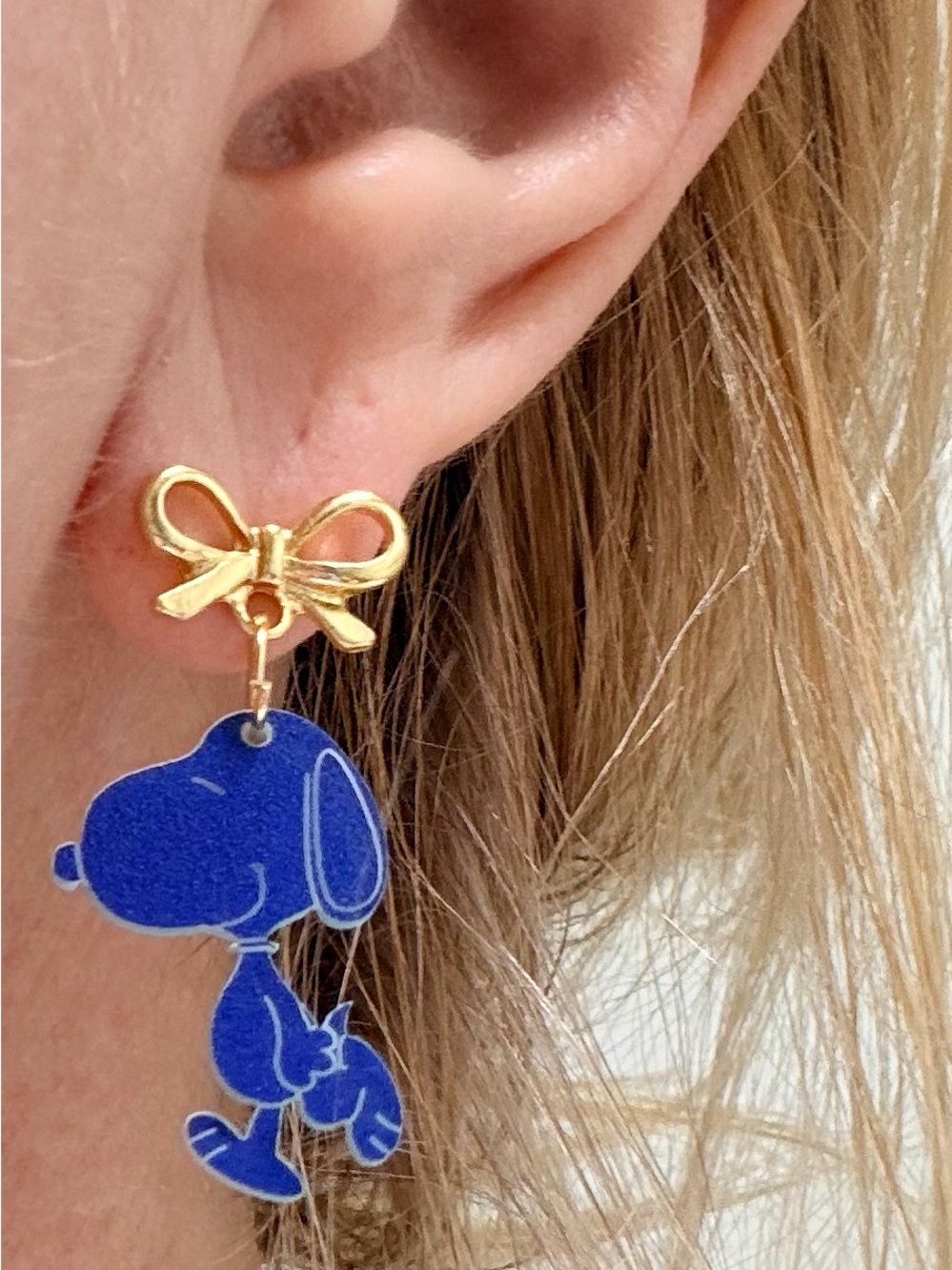Hand crafted by me Snoopy & Woodstock Earrings (can do other colors as well) - Picture 5 of 5